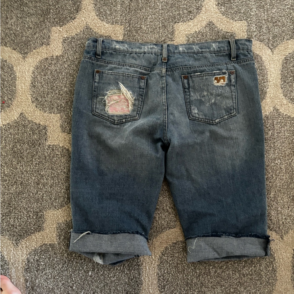 Joe's Jeans Distressed Blue Jean Shorts